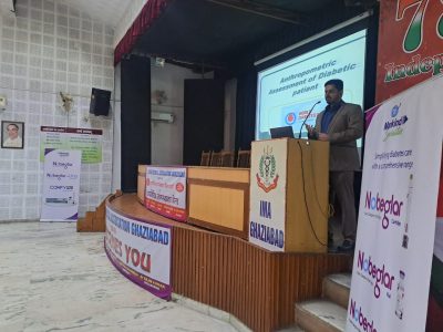 doctor giving speech on World diabetes day event